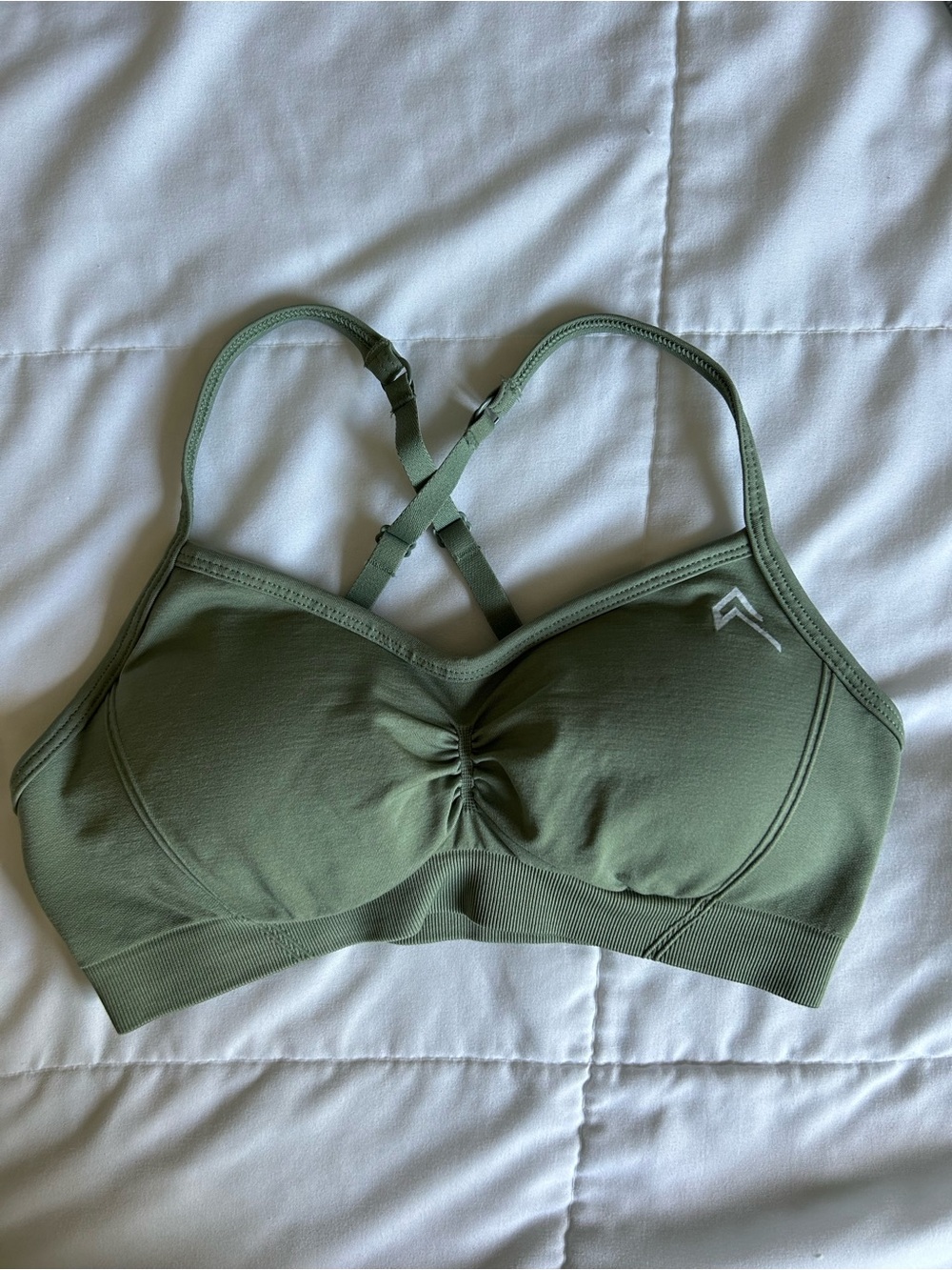 Oner Active Green Crisscross Sports Bra